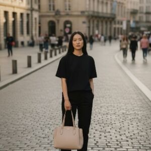 Kate Spade New York Monet Large Triple Compartment Tote Blush Pink Leather Purse